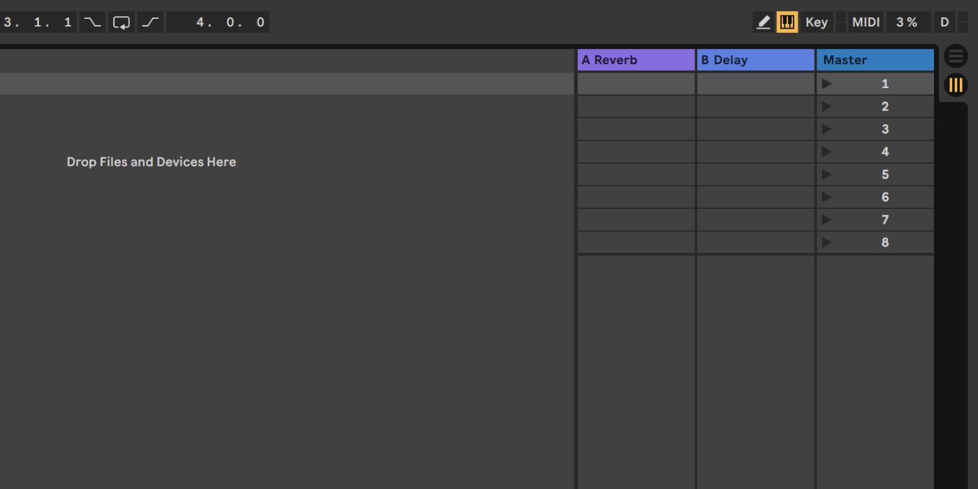 The Virtual MIDI Keyboard in Ableton Live
